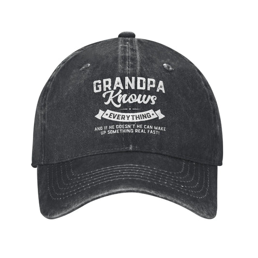 Grandpa Knows Everything Baseball Cap