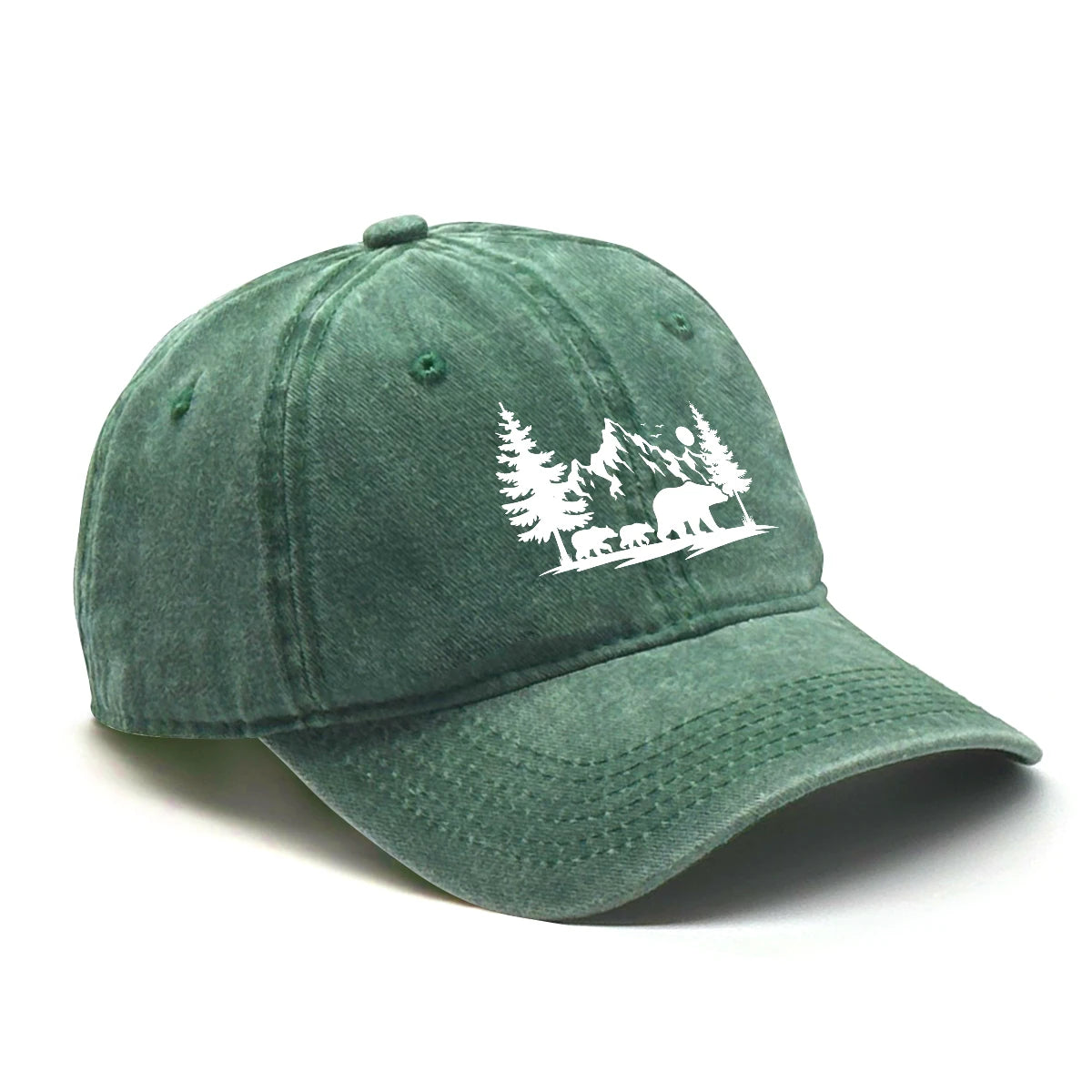 Forest Mountain Vintage Baseball Cap