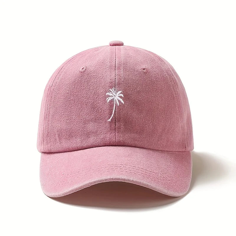1pc Retro Washed Embroidered Baseball Caps For Women