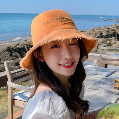 Women Cotton Sunscreen Fisherman Bucket Hat