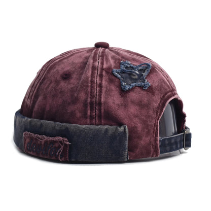 Washed Docker Beanie Brimless Cap Hat