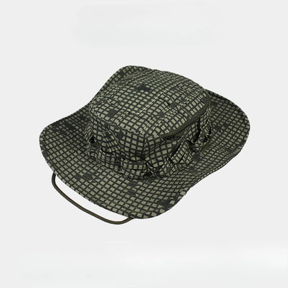 Tactical Square Pocket Outdoor Fishing Bucket Hat