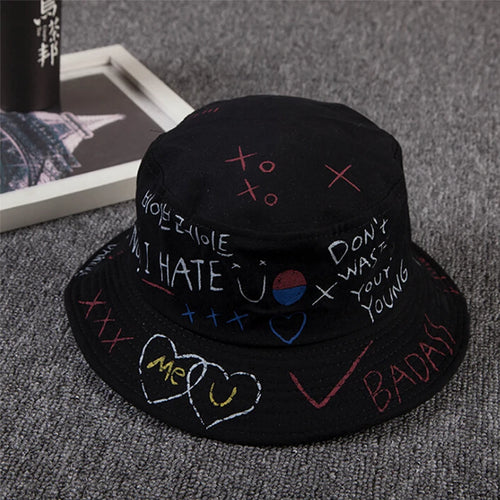 Outdoor Harajuku Bucket Hat Fishing Hip Hop Cap Men's