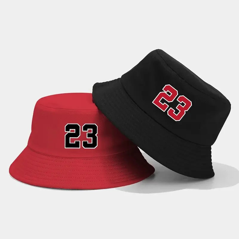 Number 23 Printed Bucket Hats Unisex Summer
