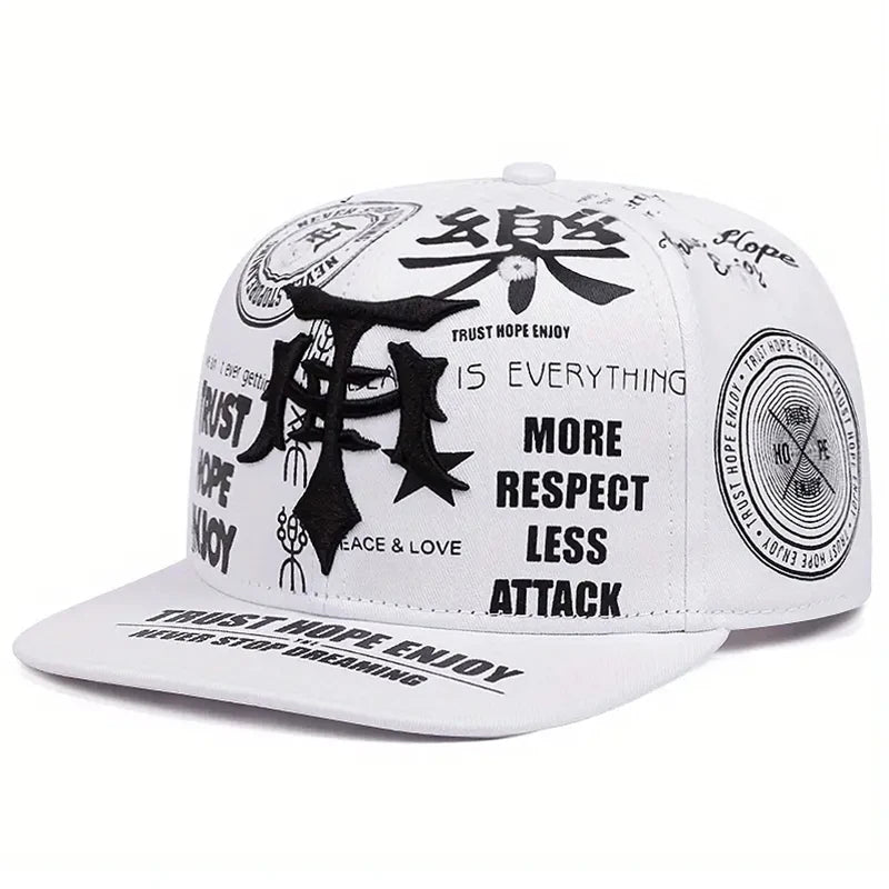Creative Graffiti Embroidered Snapback Cap