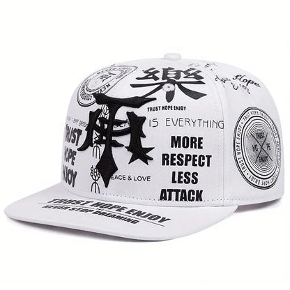 Creative Graffiti Embroidered Snapback Cap