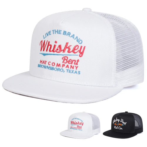 WHISKEY BENT Embroidery Outdoor Snapback Cap