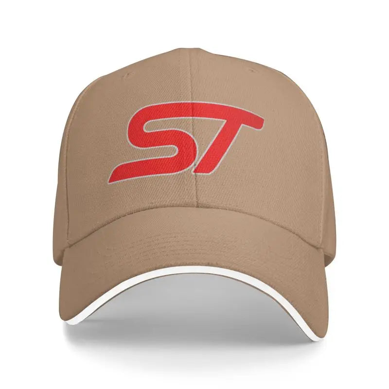 ST Logo Print Baseball Cap Outdoor Travel Sports Adjustable Snapback Cap