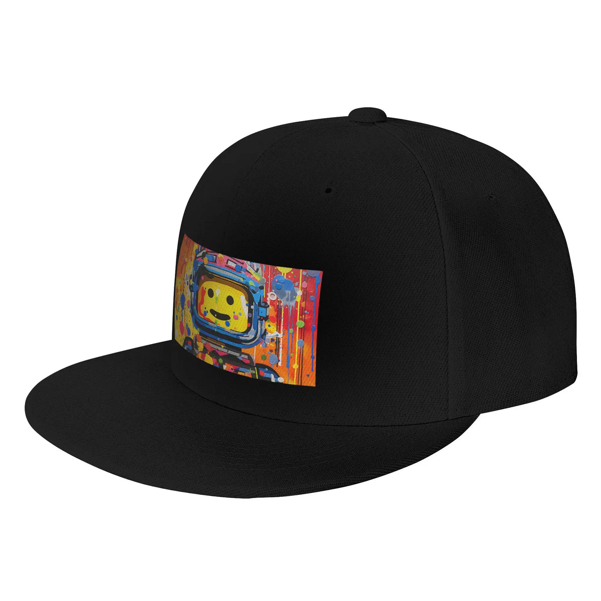 Colorful Space Man Cosmic Graphic Snapback Cap