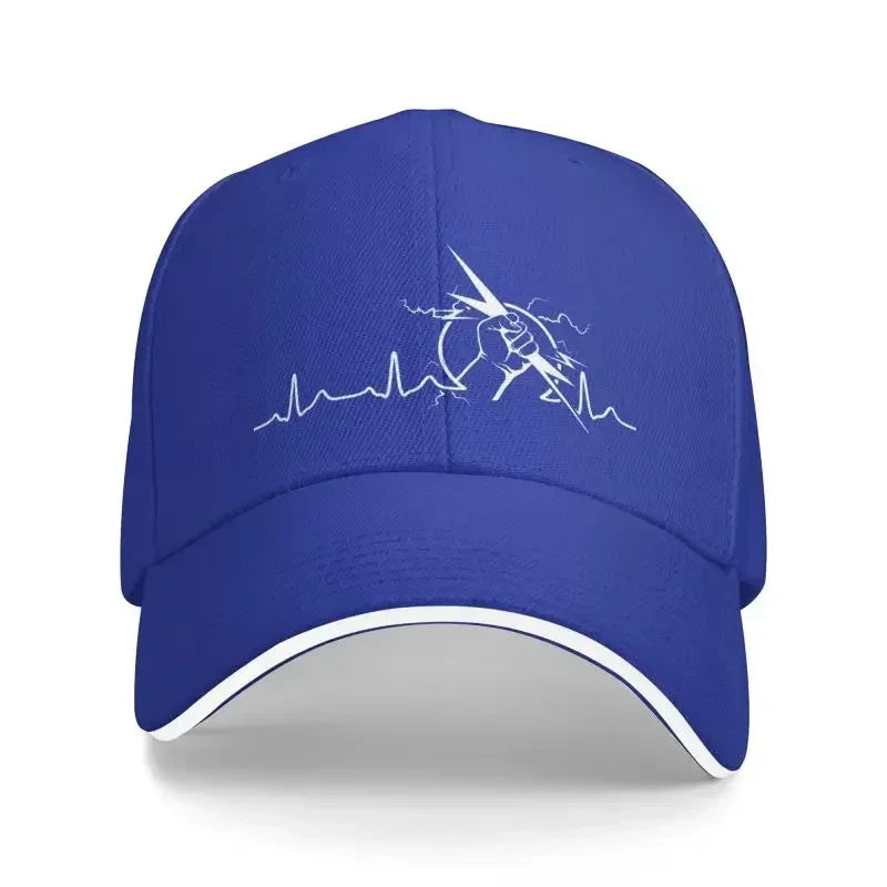 Electrician Heartbeat Punk Baseball Cap