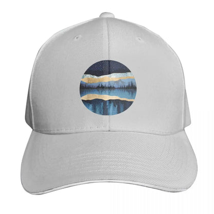 Midnight Lake Scenic Outdoor Baseball Cap