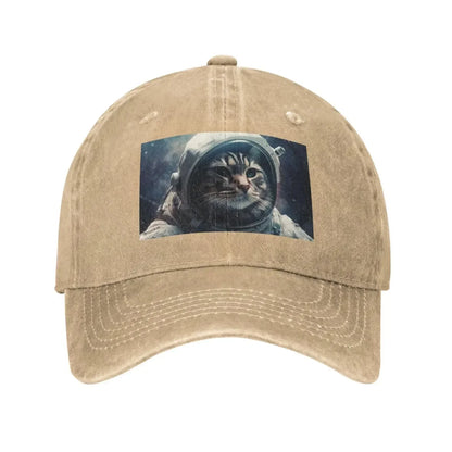 Astronaut Cat Space Baseball Cap