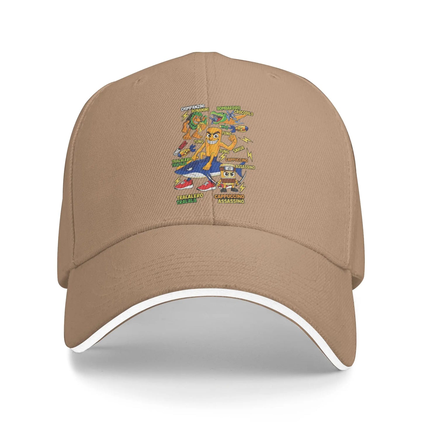 Italian Brainrot Meme Characters Baseball Cap