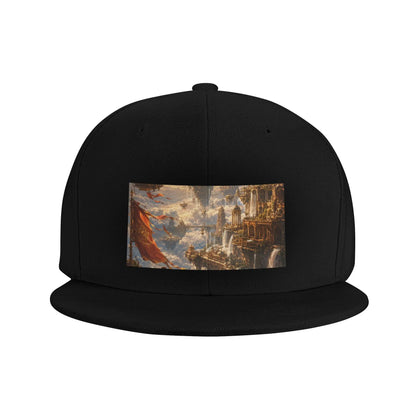 Golden Fantasy City Snapback Cap