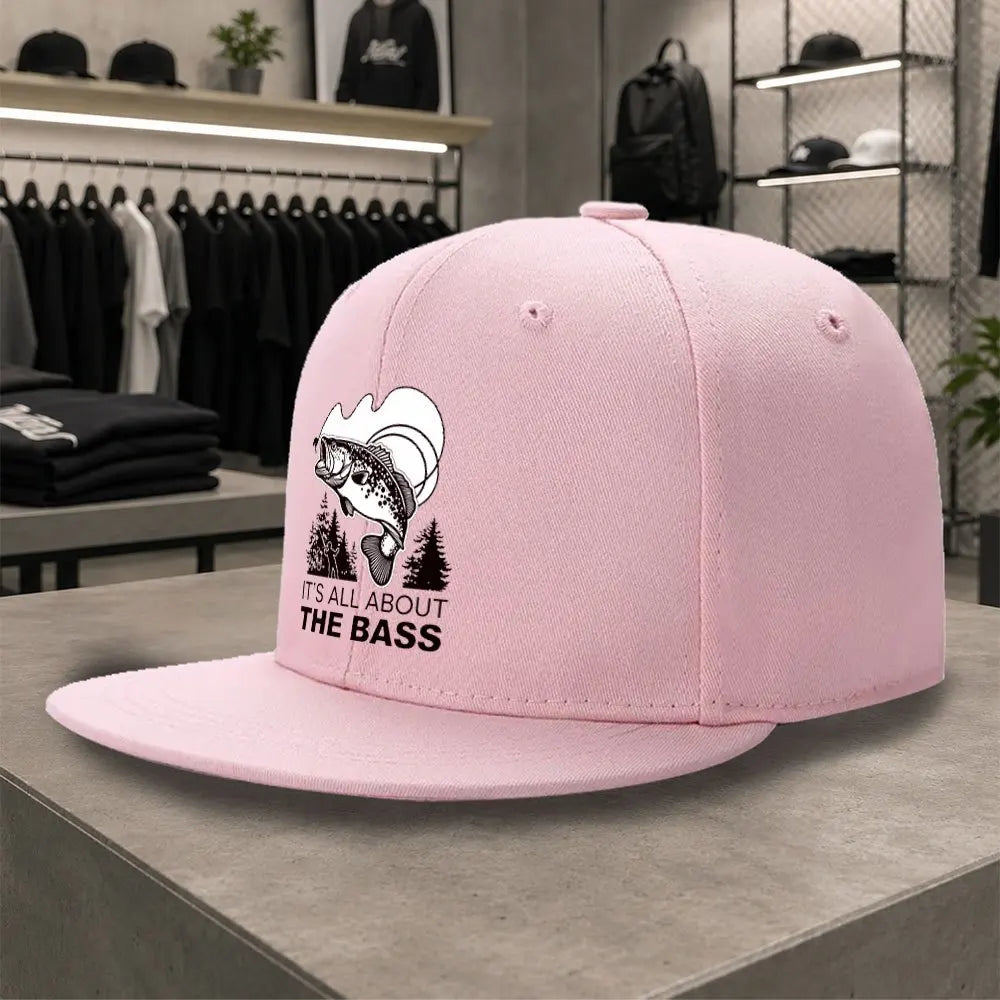 Unisex Bass Fishing Print Duckbill Cap