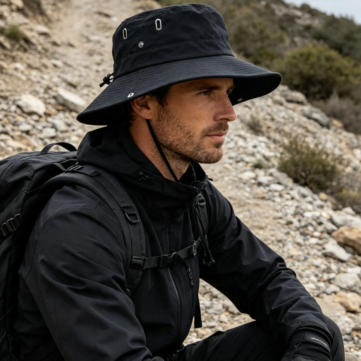 Breathable Wide Brim Outdoor Fishing Bucket Hat