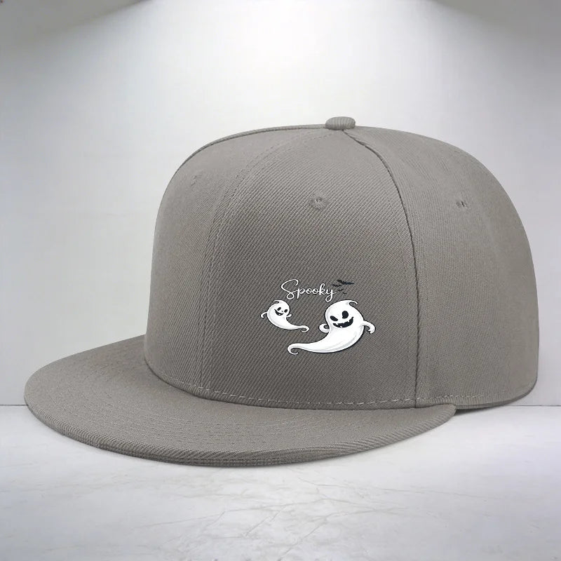 1pc Spooky Ghost Pattern Printed Cap