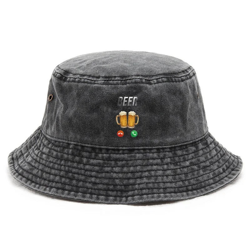Customize Cotton Washed Bucket Hat Vintage Fishing Hat