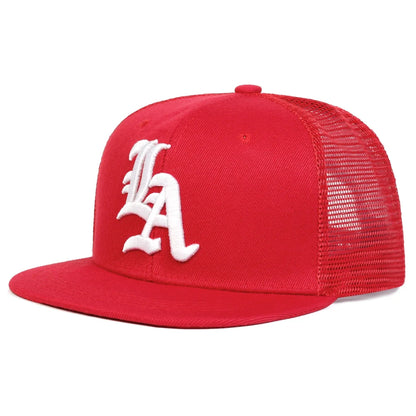 Gothic LA Embroidered Mesh Snapback Cap