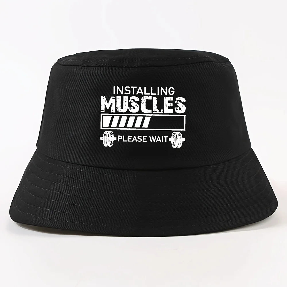 Installing Muscles Foldable Bucket Hat