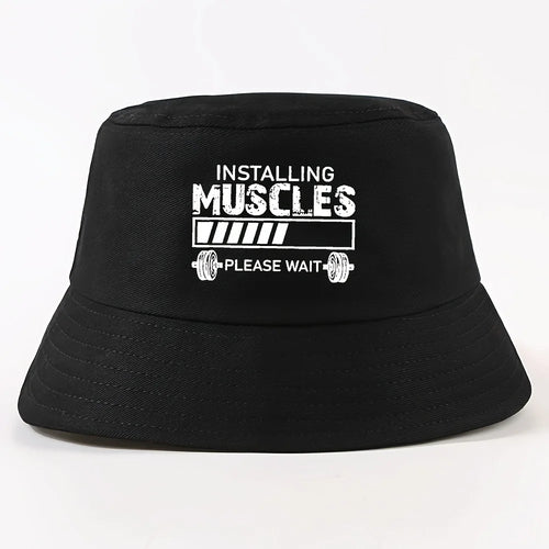 Installing Muscles Foldable Bucket Hat