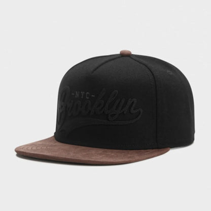 ADVISORY Alphabet Label Flat Brim Unisex Snapback Cap