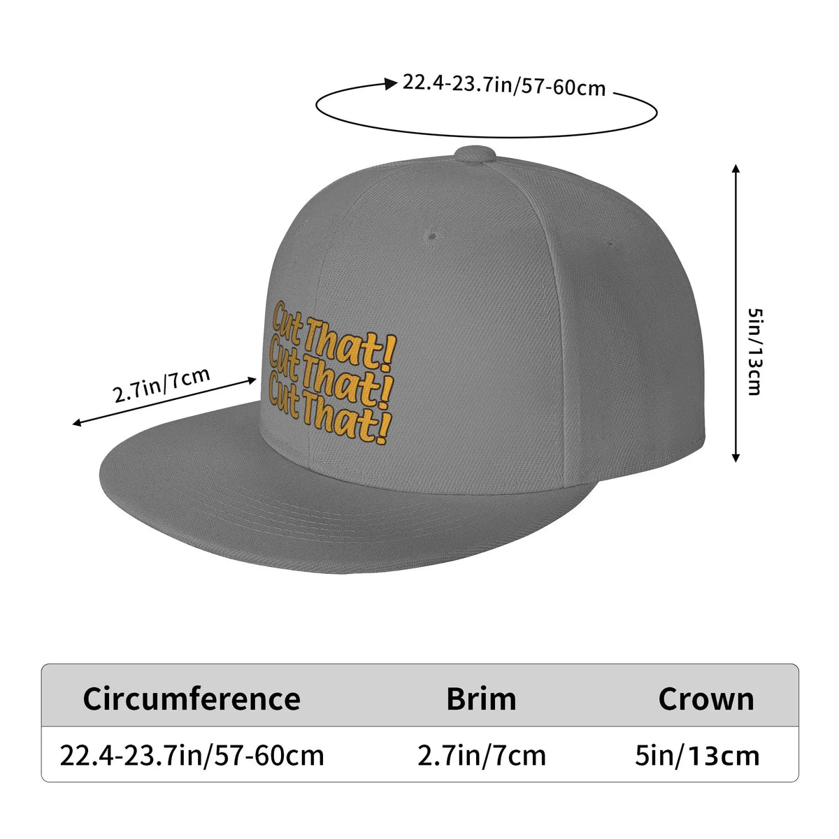 Cut That Sunny Podcast Graphic Snapback Cap