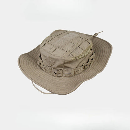 Tactical Square Pocket Outdoor Fishing Bucket Hat