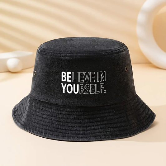 Believe In Printed Outdoor Bucket Hat