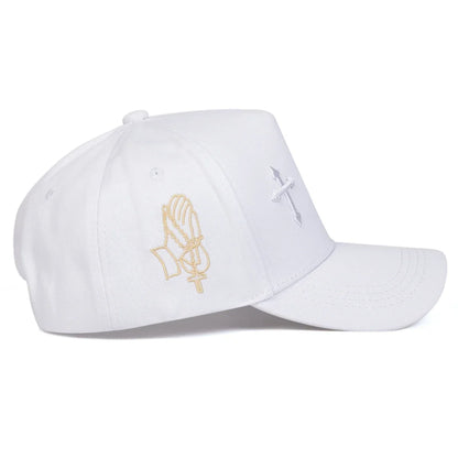 Unisex Cross Embroidery Baseball Caps