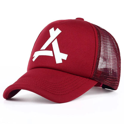 Unisex A Letter Printing Baseball Net Caps Hip Hop Cap