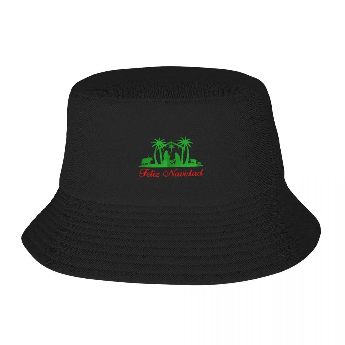 Merry Christmas Birth Glitter Festive Bucket Hat