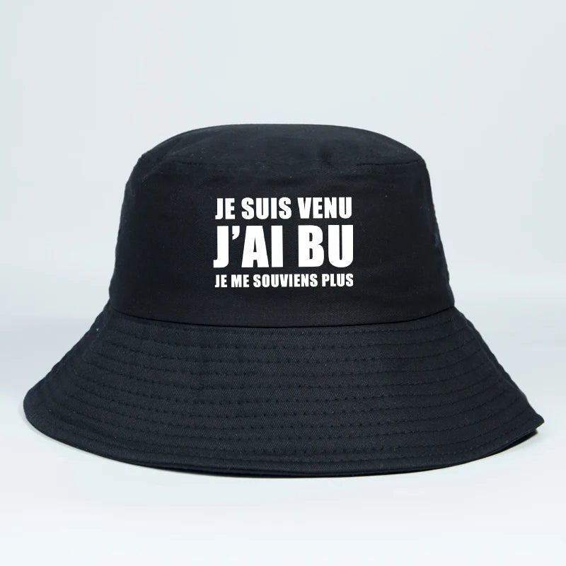Funny French Festival Cotton Bucket Hat Unisex