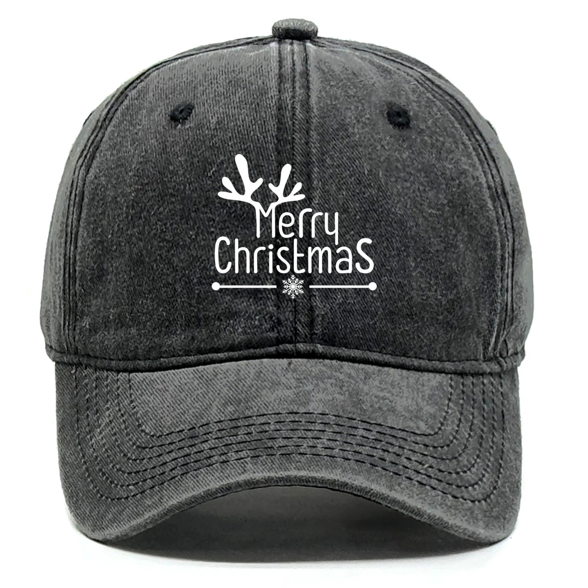 Merry Christmas Washed Baseball Cap