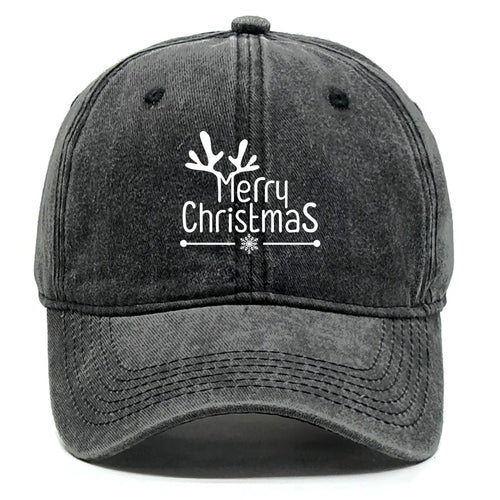 Merry Christmas Washed Baseball Cap