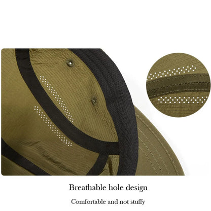 Japanese Style Flat Brimmed Baseball Cap Soft Top Adjustable