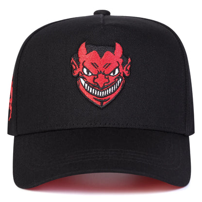 Devil Embroidery Outdoor Baseball Cap
