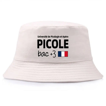 French Picole University Print Bucket Hat Unisex