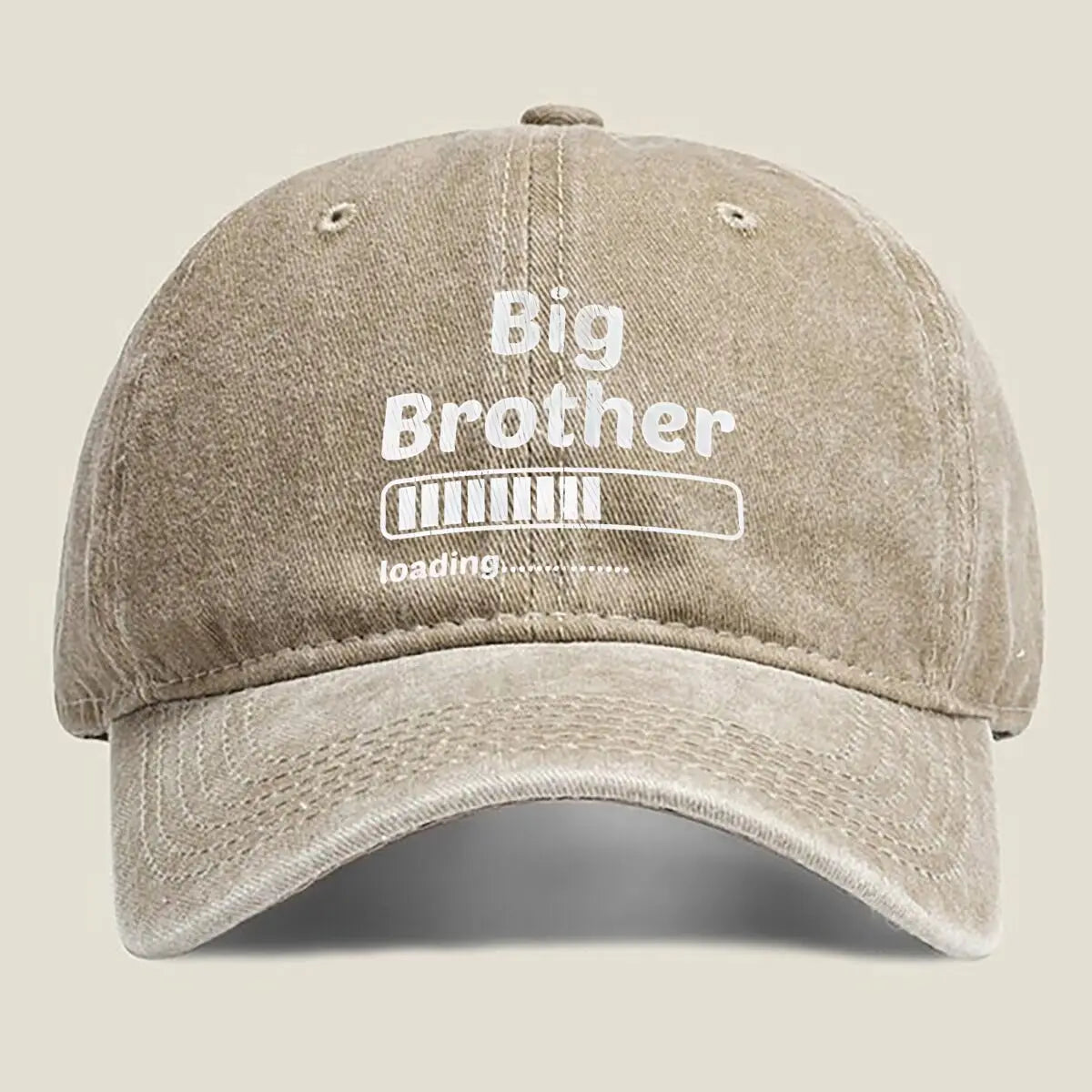Big Brother Loading Fashion Washed Baseball Cap Hat Outdoor Activities
