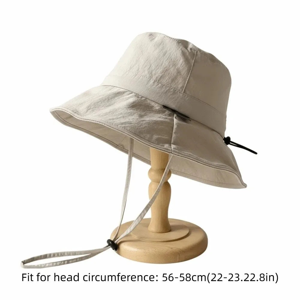 Foldable Quick-Dry Lightweight Wide Brim Hiking Bucket Hat