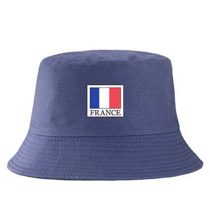 France Flag Cotton Bucket Hat