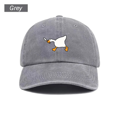 Goose Pattern Washed Vintage Trucker Baseball Cap