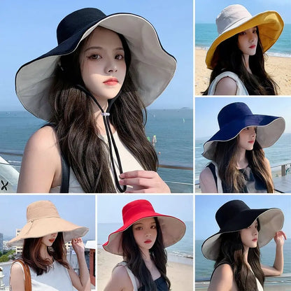 Spring Summer Double Sided Bucket Hat Big