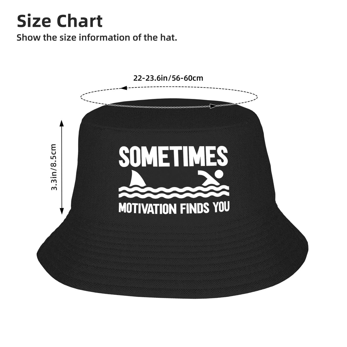 Sometimes Motivation Finds You Bucket Hat