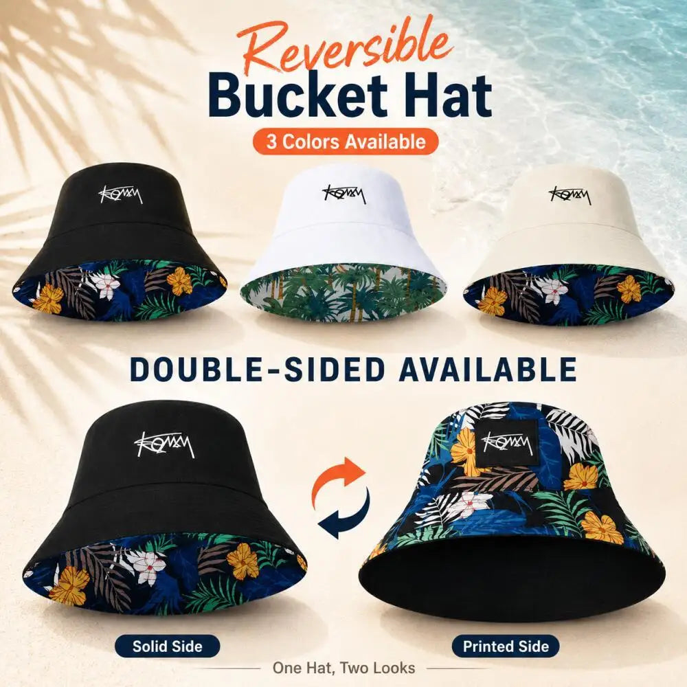 Reversible Bucket Hat Floral