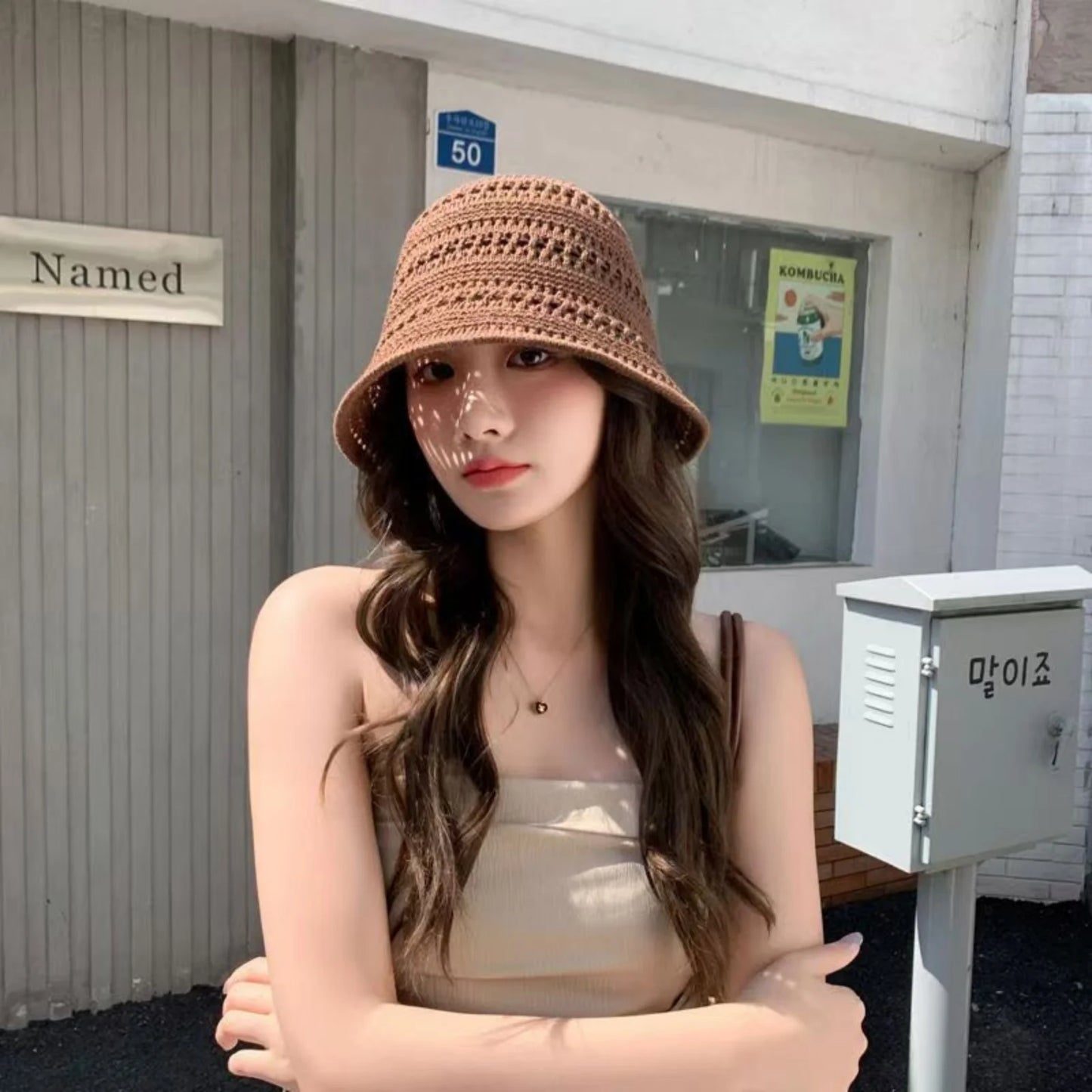 Women Lightweight Crochet Cloche Bucket Hat