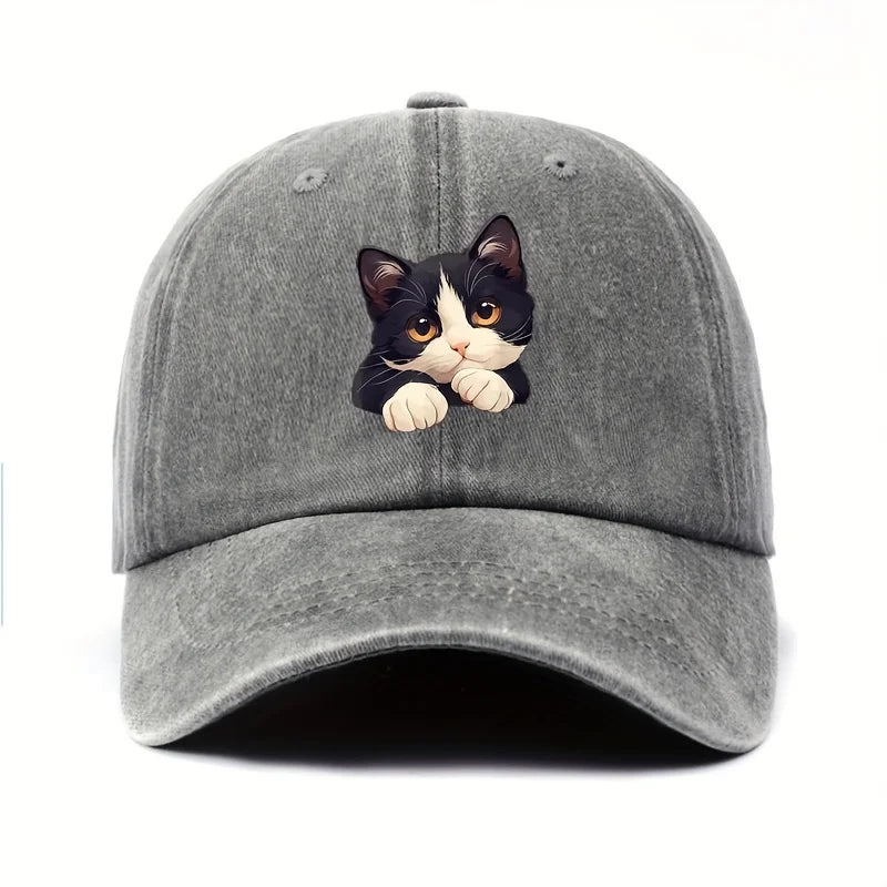 Funny Cat Pattern Casual Baseball Cap