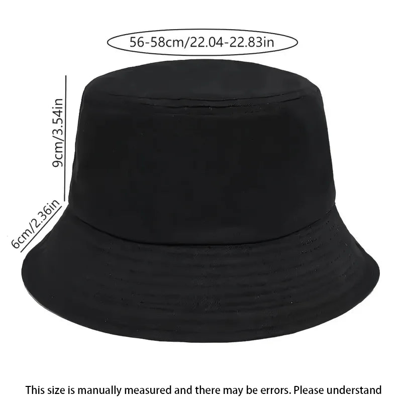Wide Brim Cat Print Bucket Hat