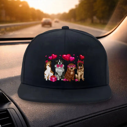 Dog Print Duckbill Snapback Cap