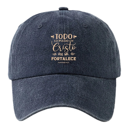 Christian Faith Washed Baseball Cap
